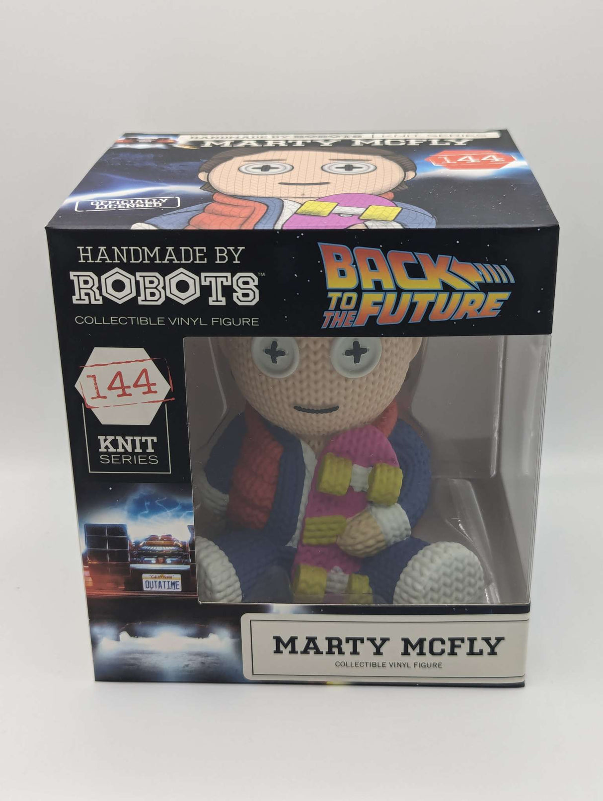 Damaged Box | Marty McFly | Back to The Future | Handmade by Robots | Vinyl Figure | Knit Series #144