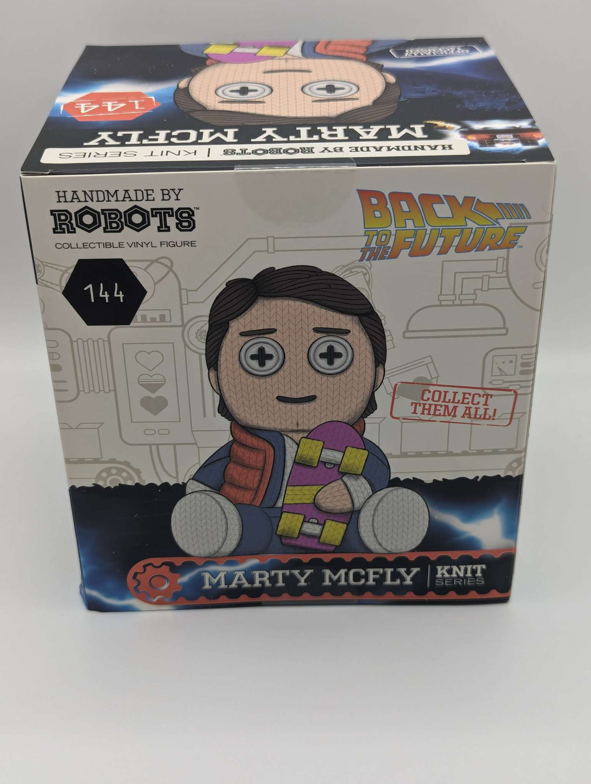 Damaged Box | Marty McFly | Back to The Future | Handmade by Robots | Vinyl Figure | Knit Series #144