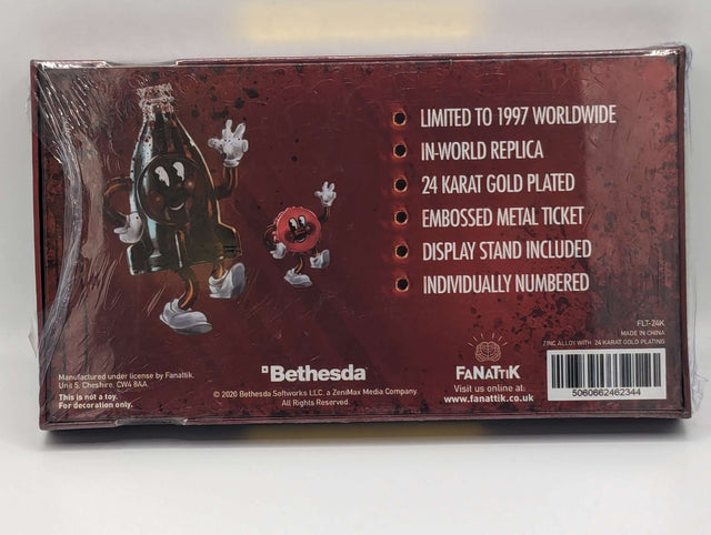 Fallout Nuka World | Gold Plated Ticket | Limited Edition