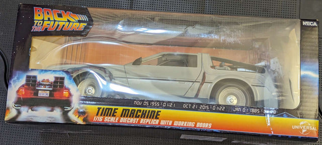 Damaged Box | NECA | Back to The Future | Delorean Vehicle Time Machine 15cm