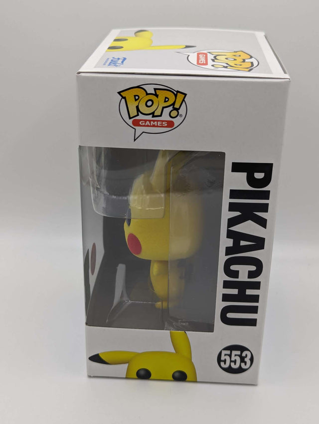 Funko Pop Games | Pokemon | Pikachu (Waving) | Flocked #553