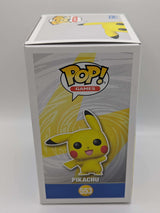 Funko Pop Games | Pokemon | Pikachu (Waving) | Flocked #553