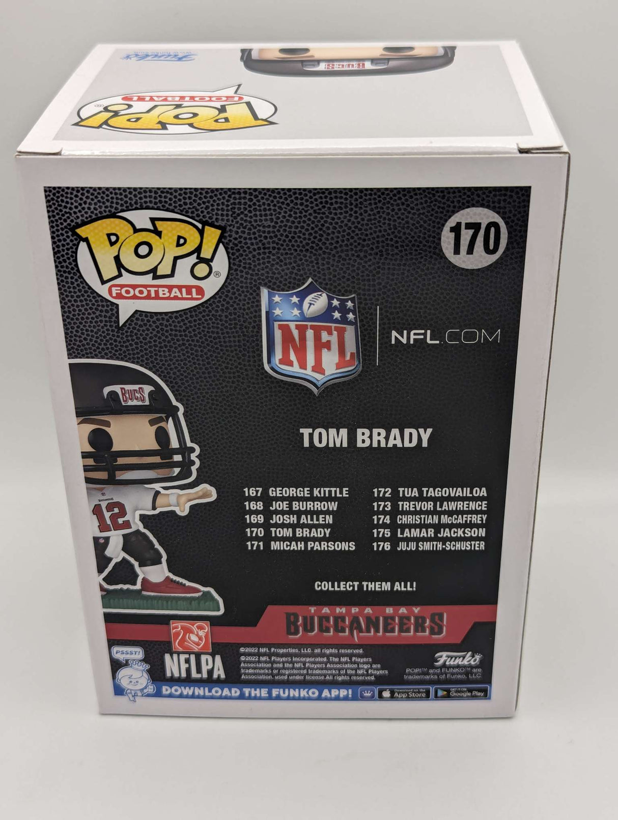 Funko Pop Football NFL | Tampa Bay Buccaneers | Tom Brady (Away) #170