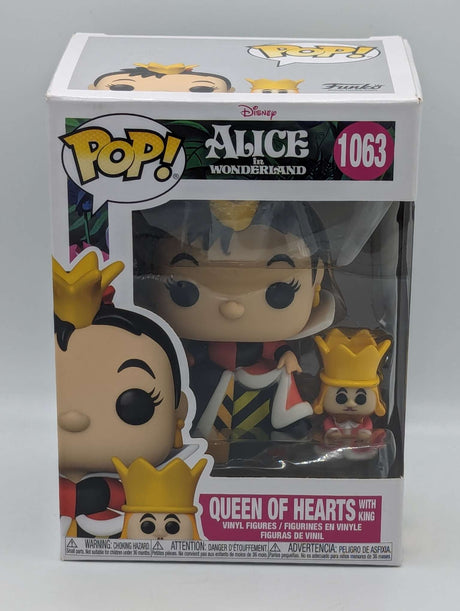 Damaged Box | Funko Pop Disney | Alice in Wonderland | Queen of Hearts with King #1063