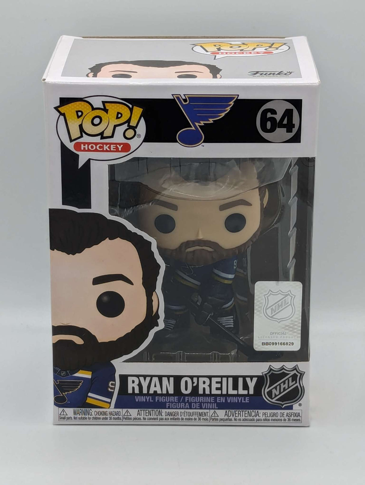 Funko Pop Hockey NHL | St. Louis Blues | Ryan O'Reilly #64