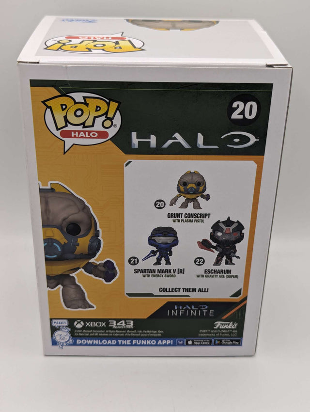 Damaged  Box | Funko Pop Games | Halo | Grunt Conscript with Plasma Pistol #20