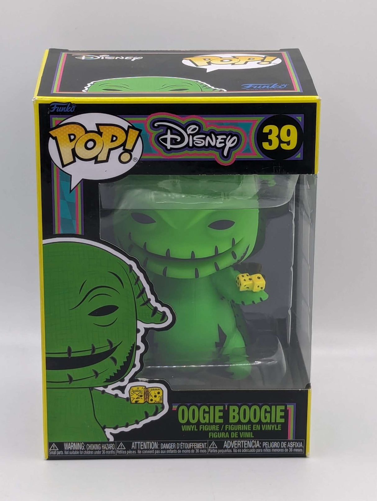 Damaged Box | Funko Pop Disney | Nightmare before Christmas | Oogie Boogie (Blacklight) #39
