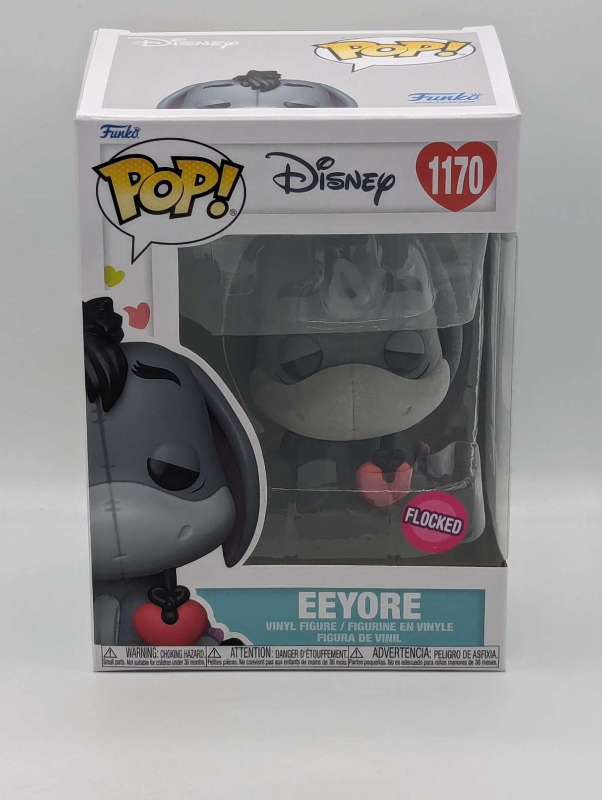 Funko Pop Disney | Eeyore (with Heart) Flocked #1170