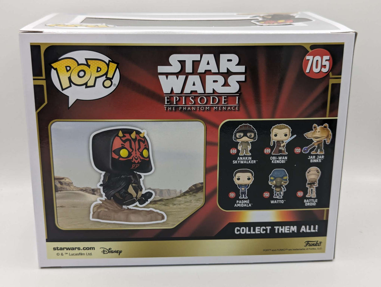 Funko Pop Rides | Star Wars Episode 1 The Phantom Menace | Darth Maul on Bloodfin Speeder #705