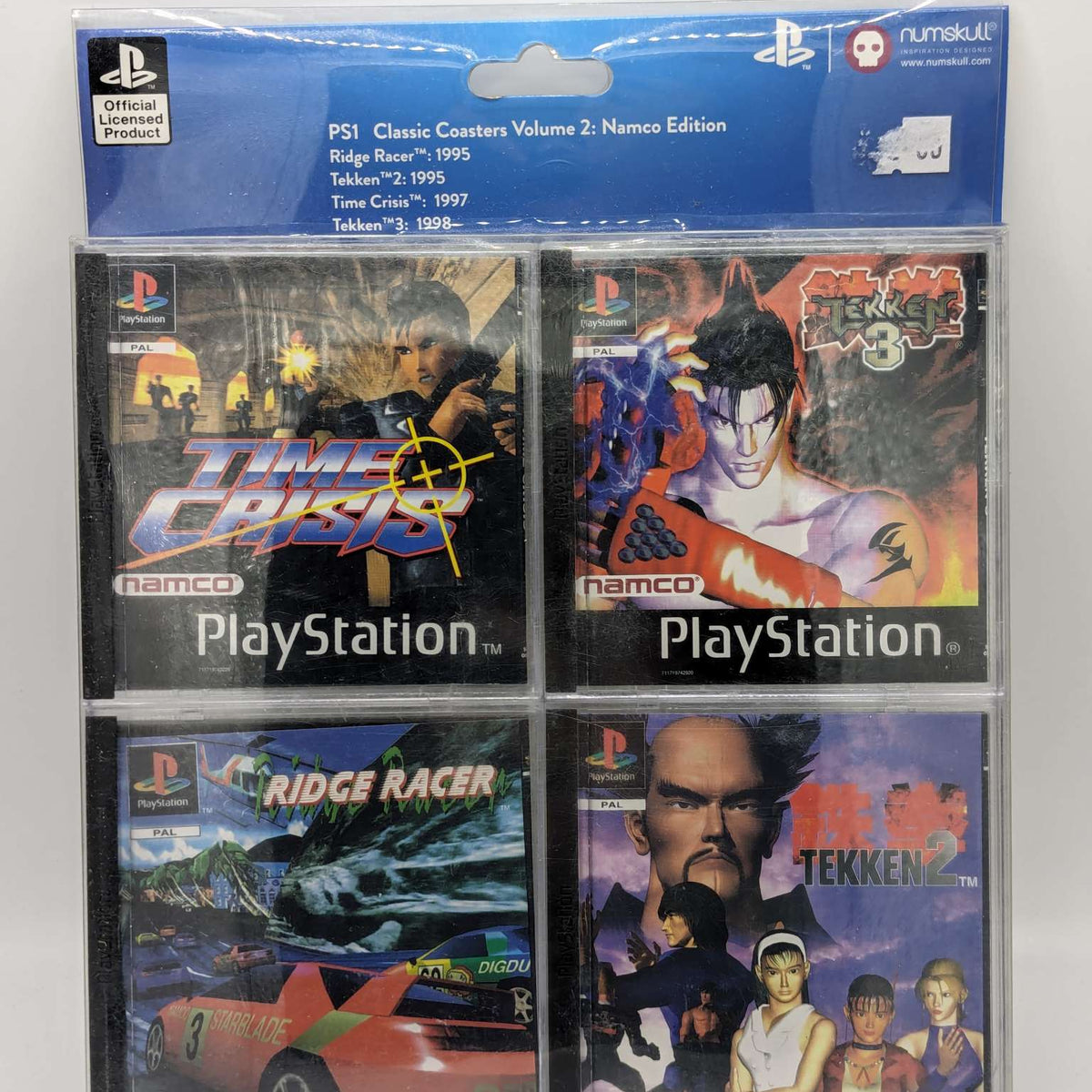 Official Namco Coasters | PlayStation PS1 Game Style | Time Crisis | T ...