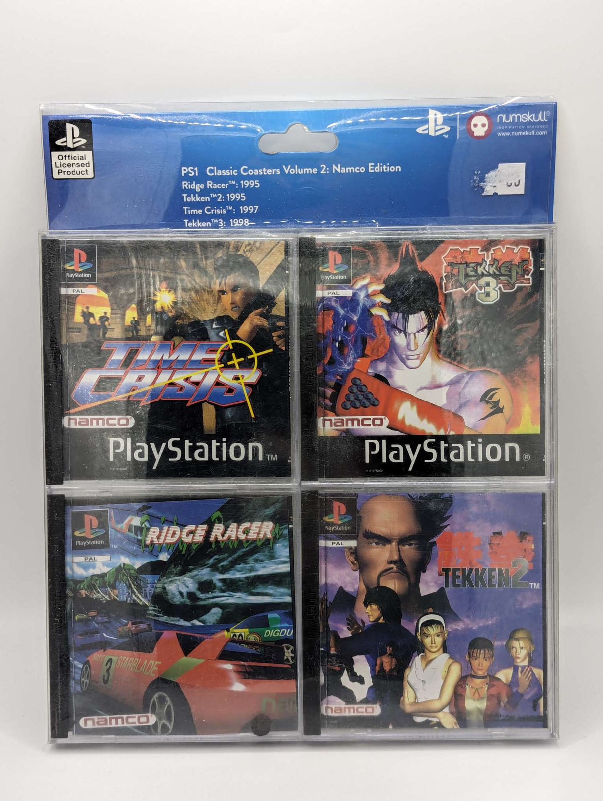 Official Namco Coasters | PlayStation PS1 Game Style | Time Crisis | T –  JMToys.co.uk