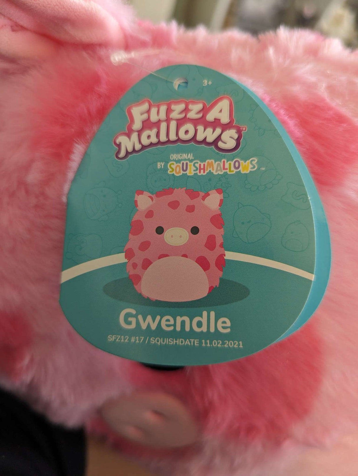 Squishmallows 12" | Fuzz-A-Mallows | Gwendle the Pig