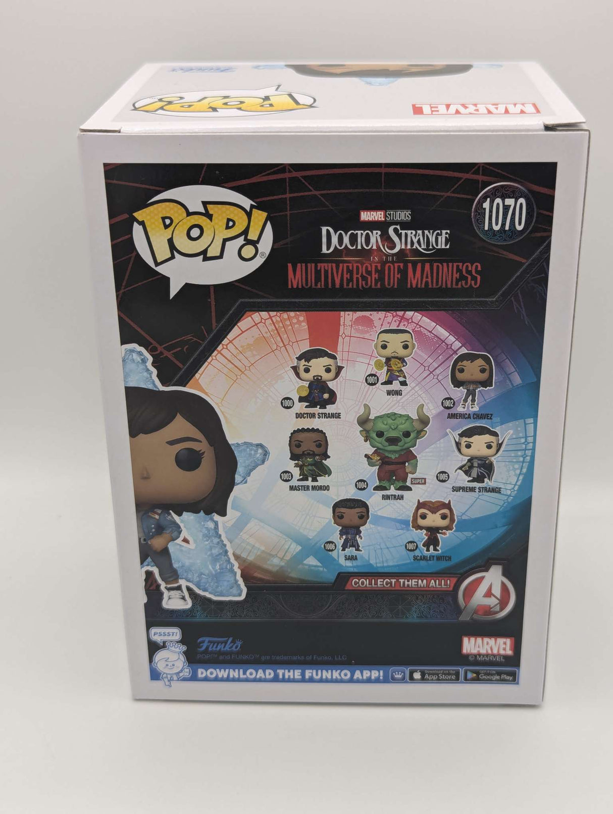 Damaged Box | America Chavez ( Portal) | Funko Pop Marvel | Doctor Strange in the Multiverse of Madness | #1070