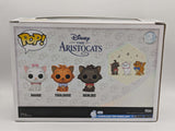 Damaged Box | Aristocats | Marie, Toulouse, Berlioz | Funko Pop Disney |  3 Pack Flocked