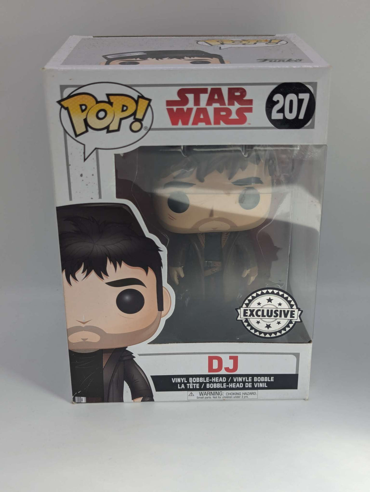 Damaged Box | DJ | Star Wars  | Funko Pop  #207 | Exclusive