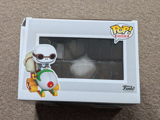 Damaged Box | Jack with Goggles on Snowmobile | Nightmare Before Christmas | Funko Pop Rides #104