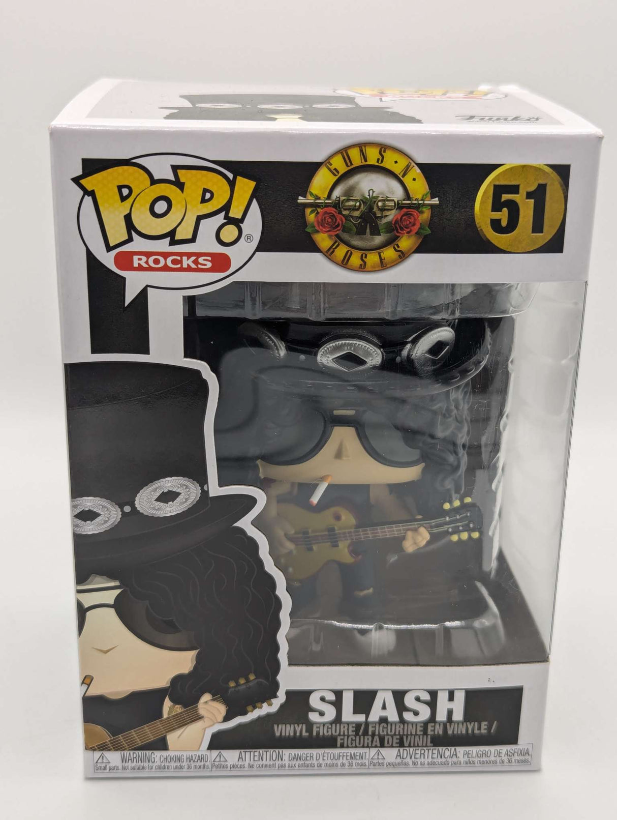 Damaged Box  | Slash | Guns N Roses | Funko Pop Rocks #51