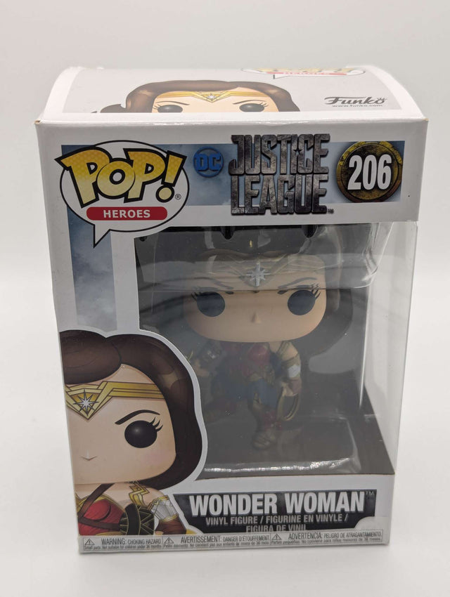 Damaged Box | Wonder Woman | Justice League | Funko Pop Heroes #206