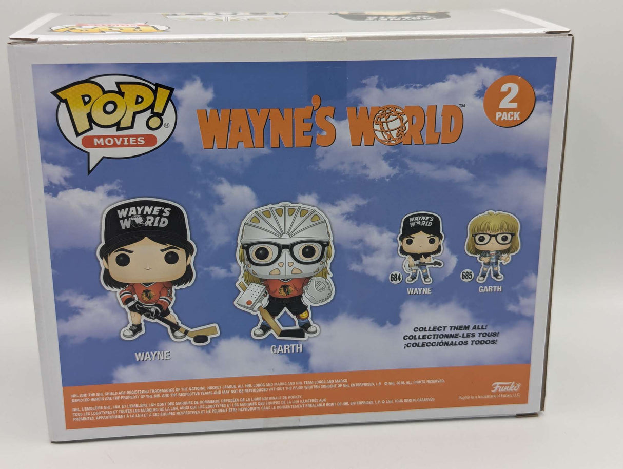 Damaged Box | Wayne and Garth Ice Hockey | Funko Movies | Wayne's World | 2 Pack