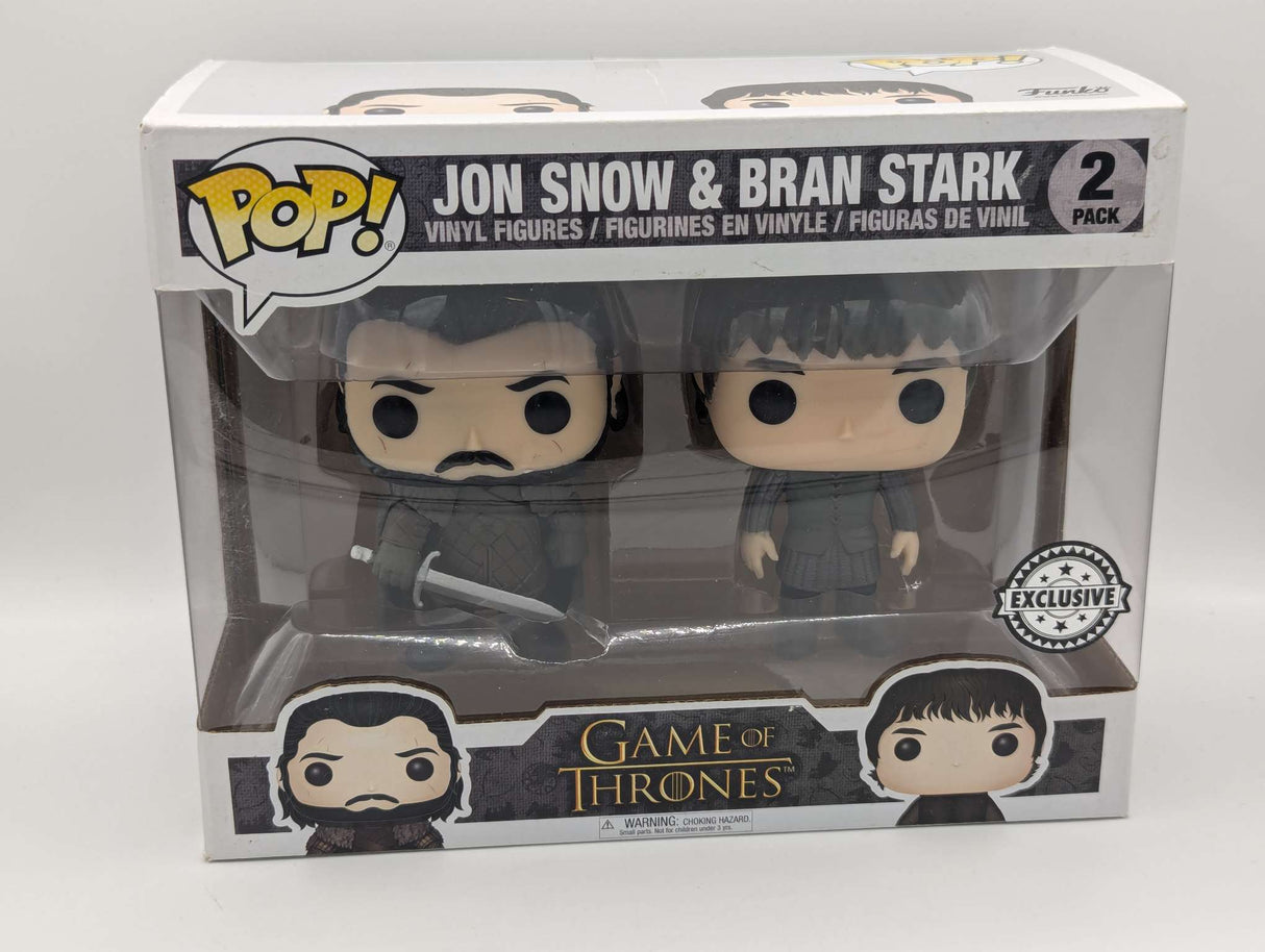 Damaged Box | Jon Snow & Bran Stark | Game of Thrones | Funko Pop 2 Pack