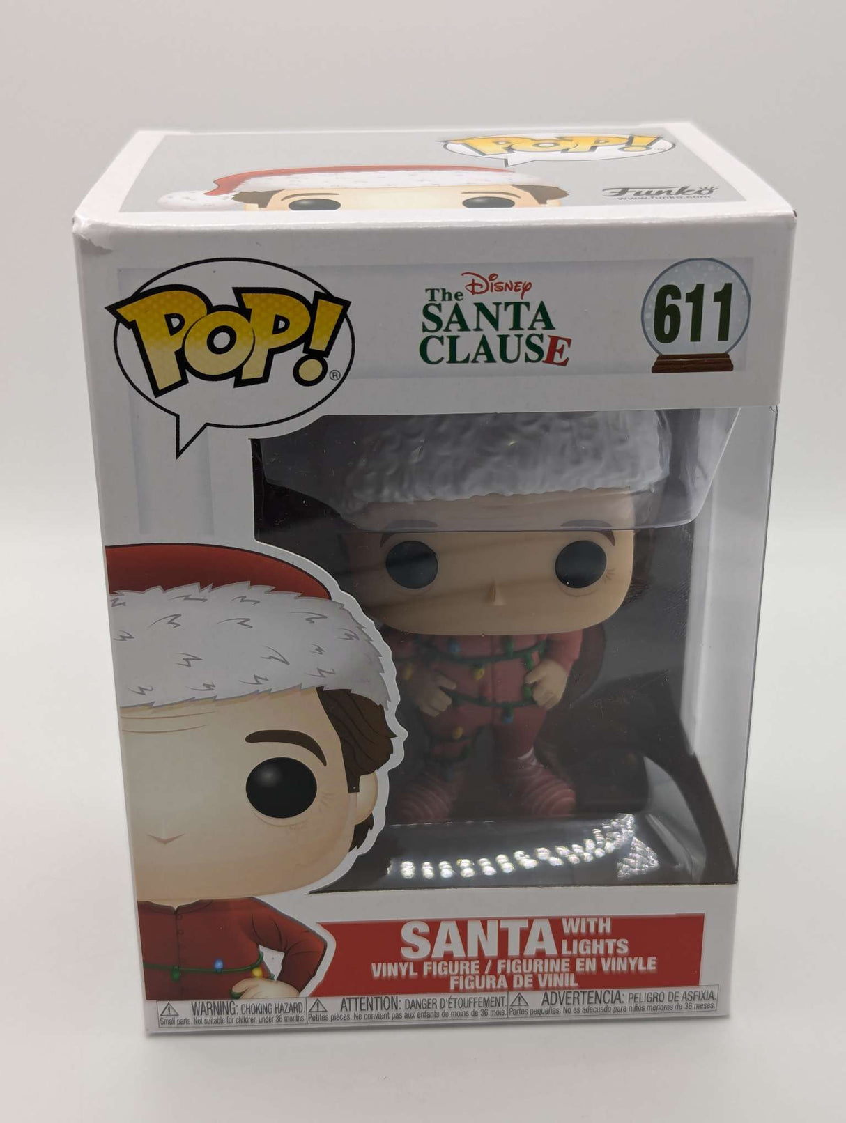 Damaged Box | Santa with Lights | The Santa Clause | Funko Disney Christmas #611