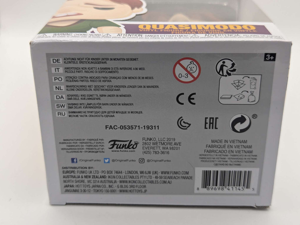 Damaged Box | Quasimodo | Disney Hunchback of Notre Dame | Funko Pop #633