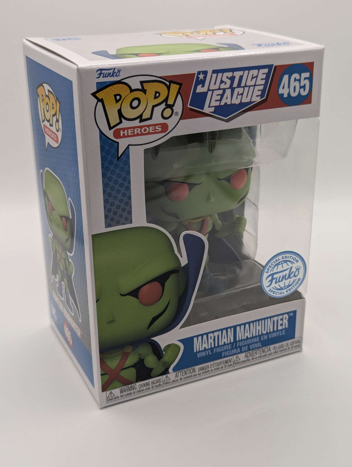 Damaged Box |  Martian Manhunter  | Justice League | Funko Pop Heroes | #465