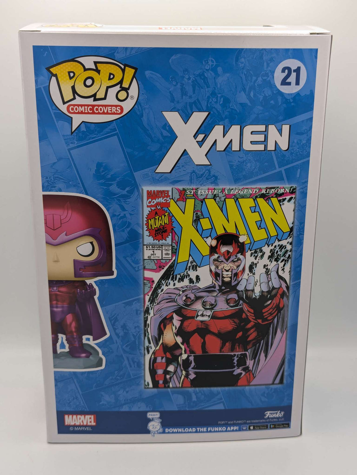 Damaged Box  | Magneto | Funko Pop Comic Covers | X-Men PX Exclusive #21