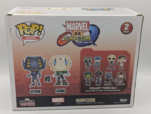 Damaged Box | Funko Games | Marvel vs Capcom Infinite | Ultron vs Sigma 2 Player | 2 Pack