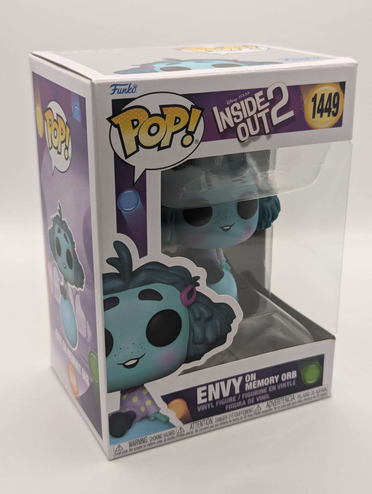 Damaged Box | Funko Pop Disney | Inside Out 2 | Envy on Memory Orb #1449