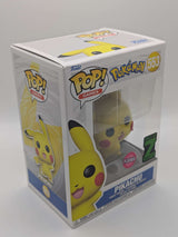 Damaged | Funko Pop Games | Pokemon | Pikachu (Waving) | Flocked #553