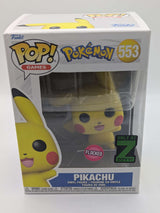 Damaged | Funko Pop Games | Pokemon | Pikachu (Waving) | Flocked #553