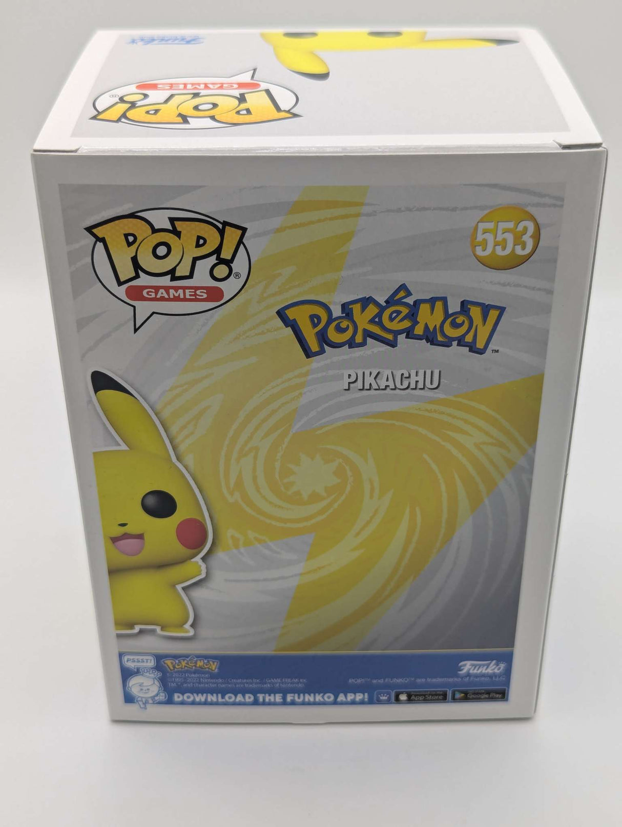 Damaged | Funko Pop Games | Pokemon | Pikachu (Waving) | Flocked #553