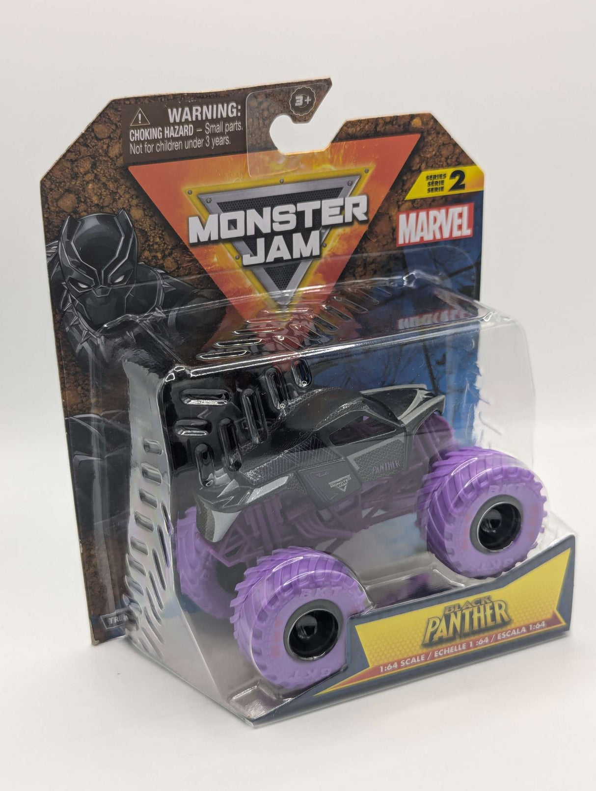 Monster Jam | 1:64 Die-Cast Series 2 | Marvel | Black Panther