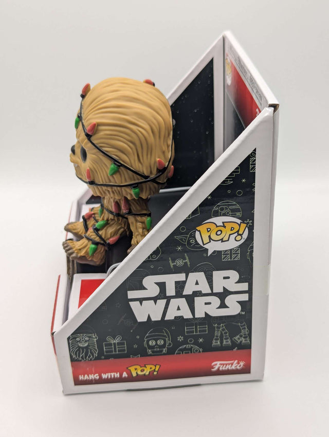 Funko Pop Edge-Sitter | Star Wars Stocking Hanger | Christmas Chewbacca