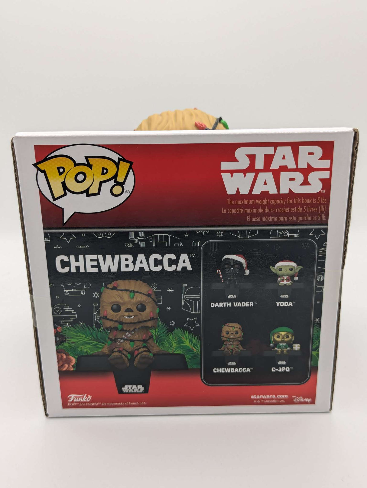 Funko Pop Edge-Sitter | Star Wars Stocking Hanger | Christmas Chewbacca