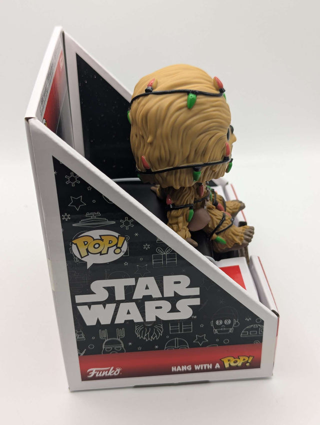 Funko Pop Edge-Sitter | Star Wars Stocking Hanger | Christmas Chewbacca