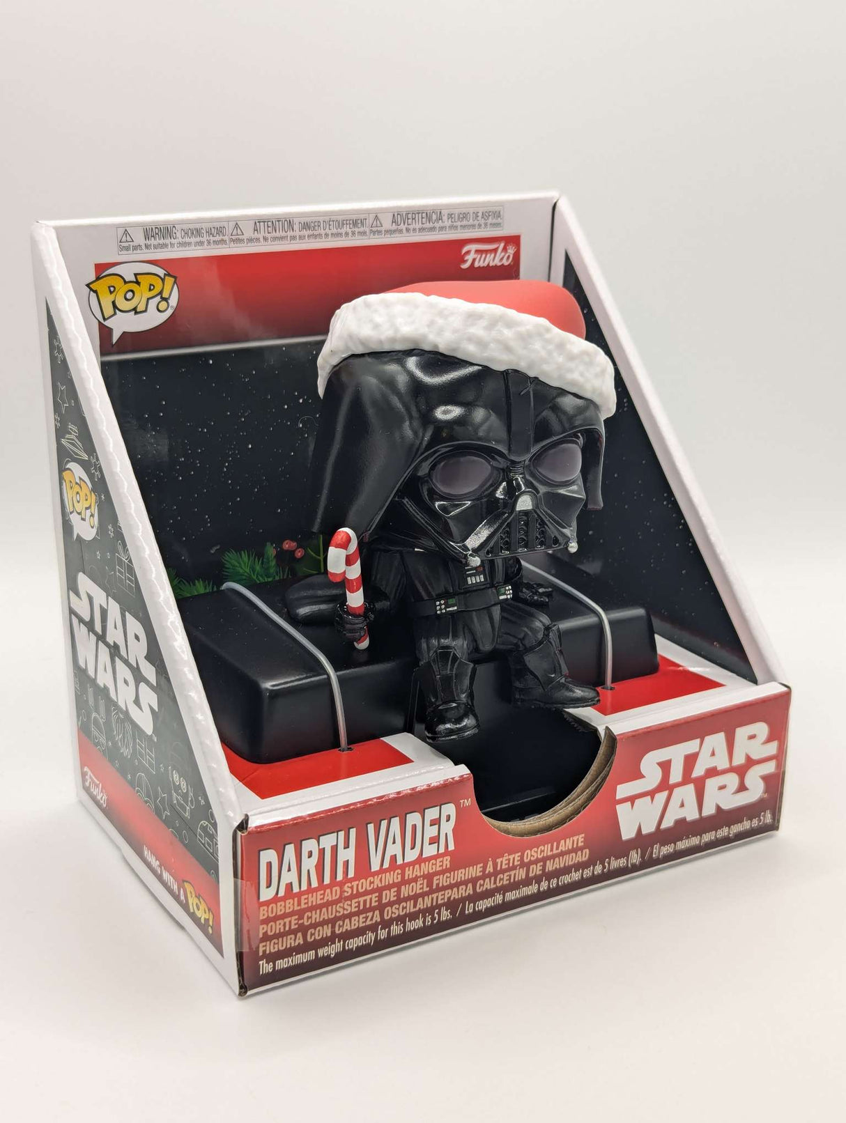 Funko Pop Edge-Sitter | Star Wars Stocking Hanger | Christmas Darth Vader