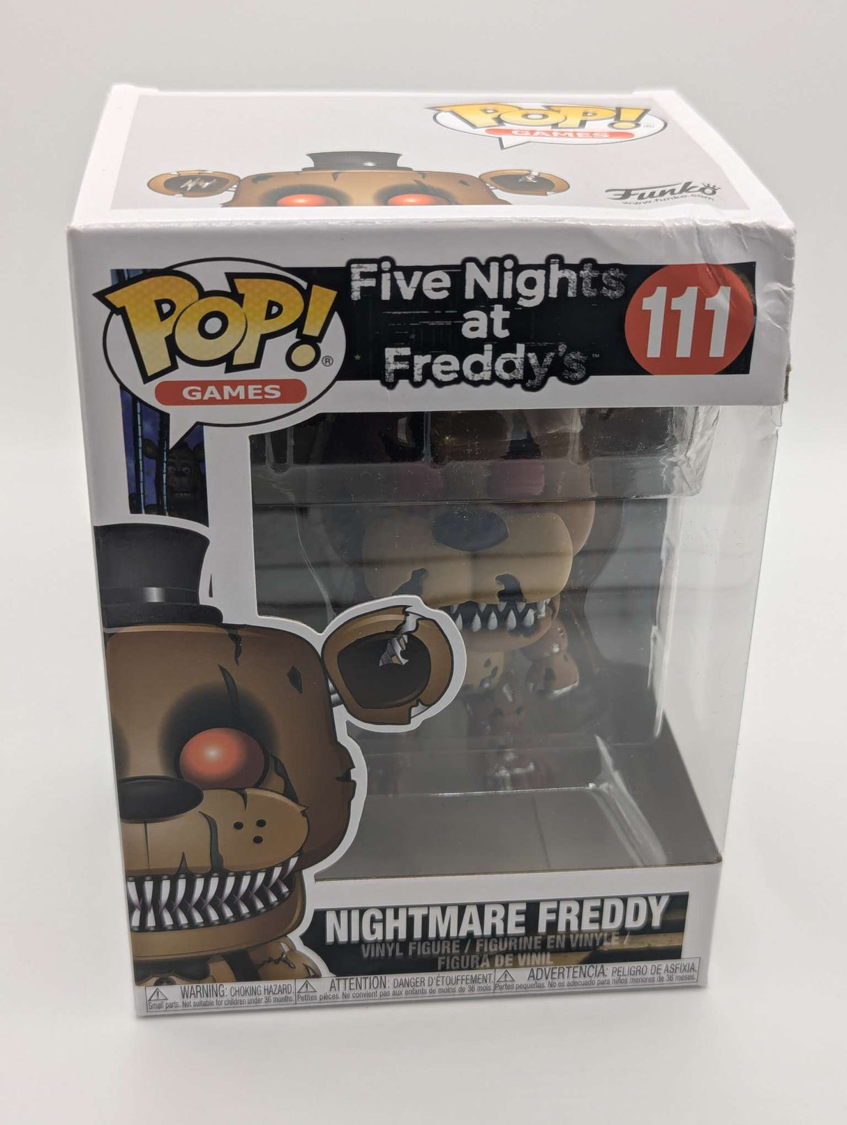 Damaged Box | Funko Pop Games | Five Nights at Freddy's | Nightmare Freddy #111