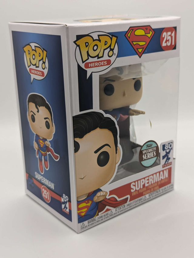 Damaged Box | Superman Flying (80th Anniversary) | Funko Pop Heroes | #251