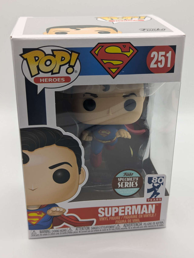 Damaged Box | Superman Flying (80th Anniversary) | Funko Pop Heroes | #251