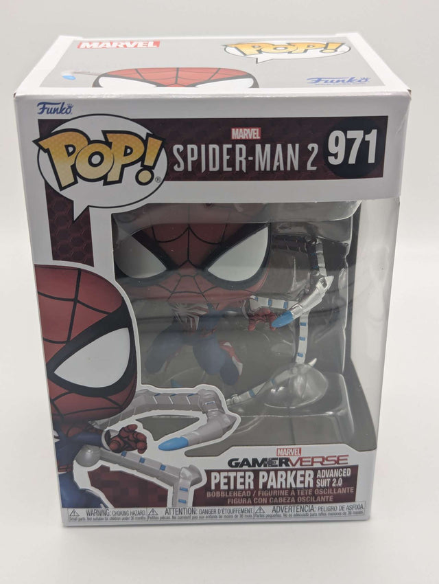 Damaged Box | Funko Pop Games | Marvel Gamerverse | Spider-Man 2 | Peter Parker Advanced Suit 2.0 #971