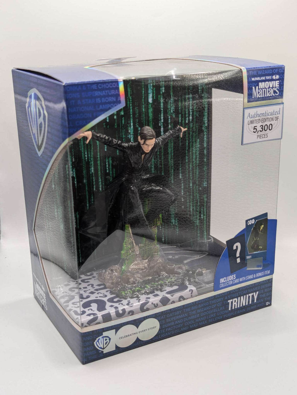 Trinity | Matrix | 6 inch Figure | McFarlane Toys Movie Maniacs WB 100