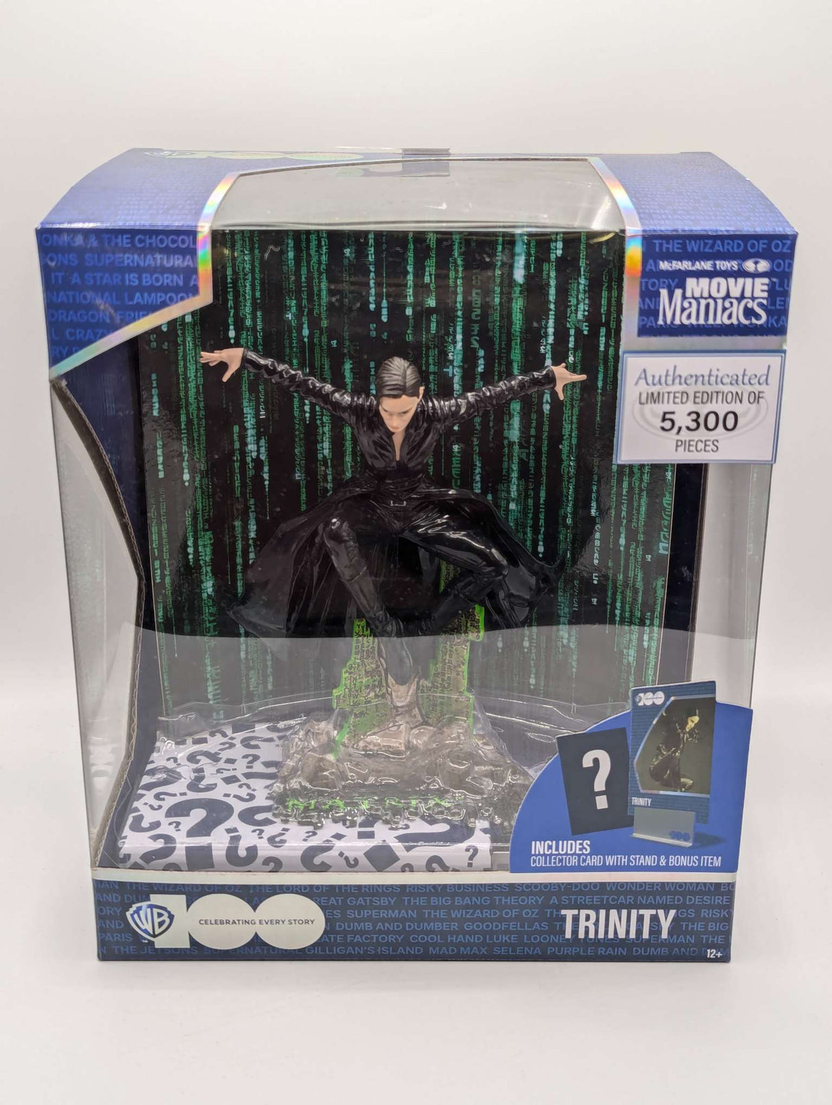 Trinity | Matrix | 6 inch Figure | McFarlane Toys Movie Maniacs WB 100