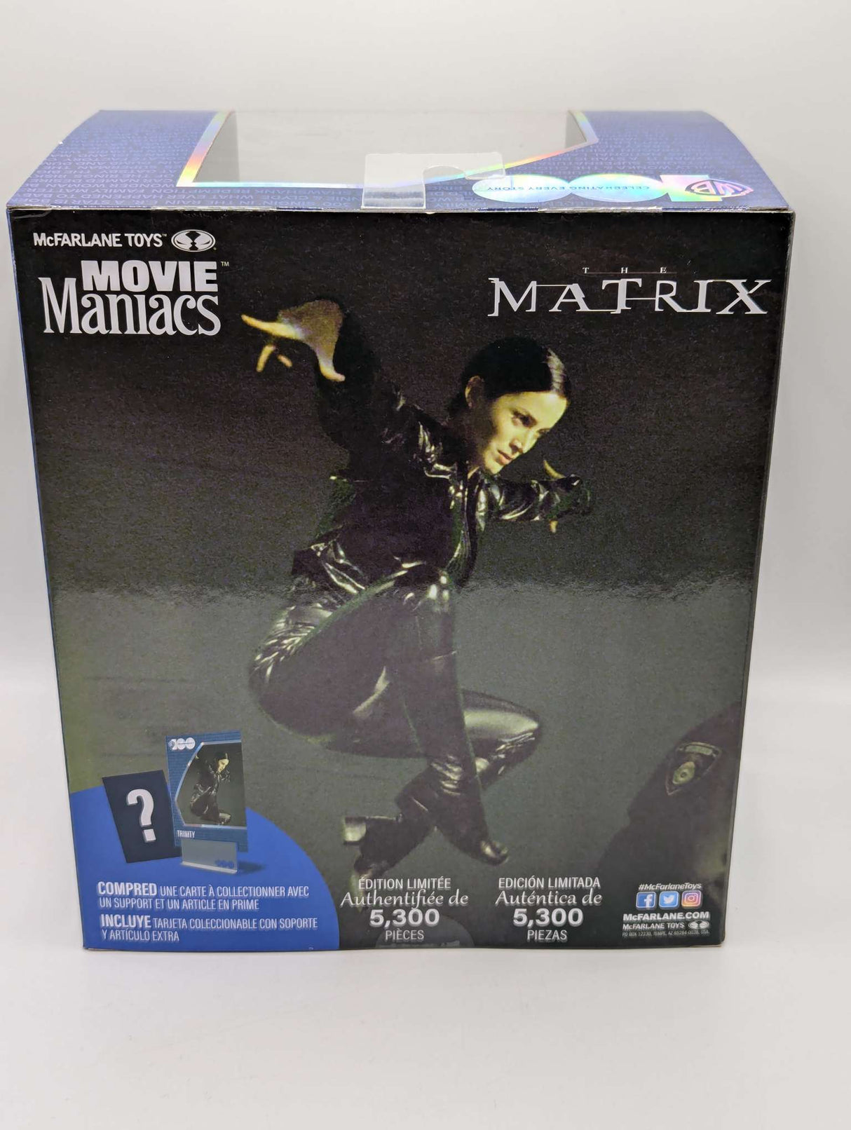 Trinity | Matrix | 6 inch Figure | McFarlane Toys Movie Maniacs WB 100