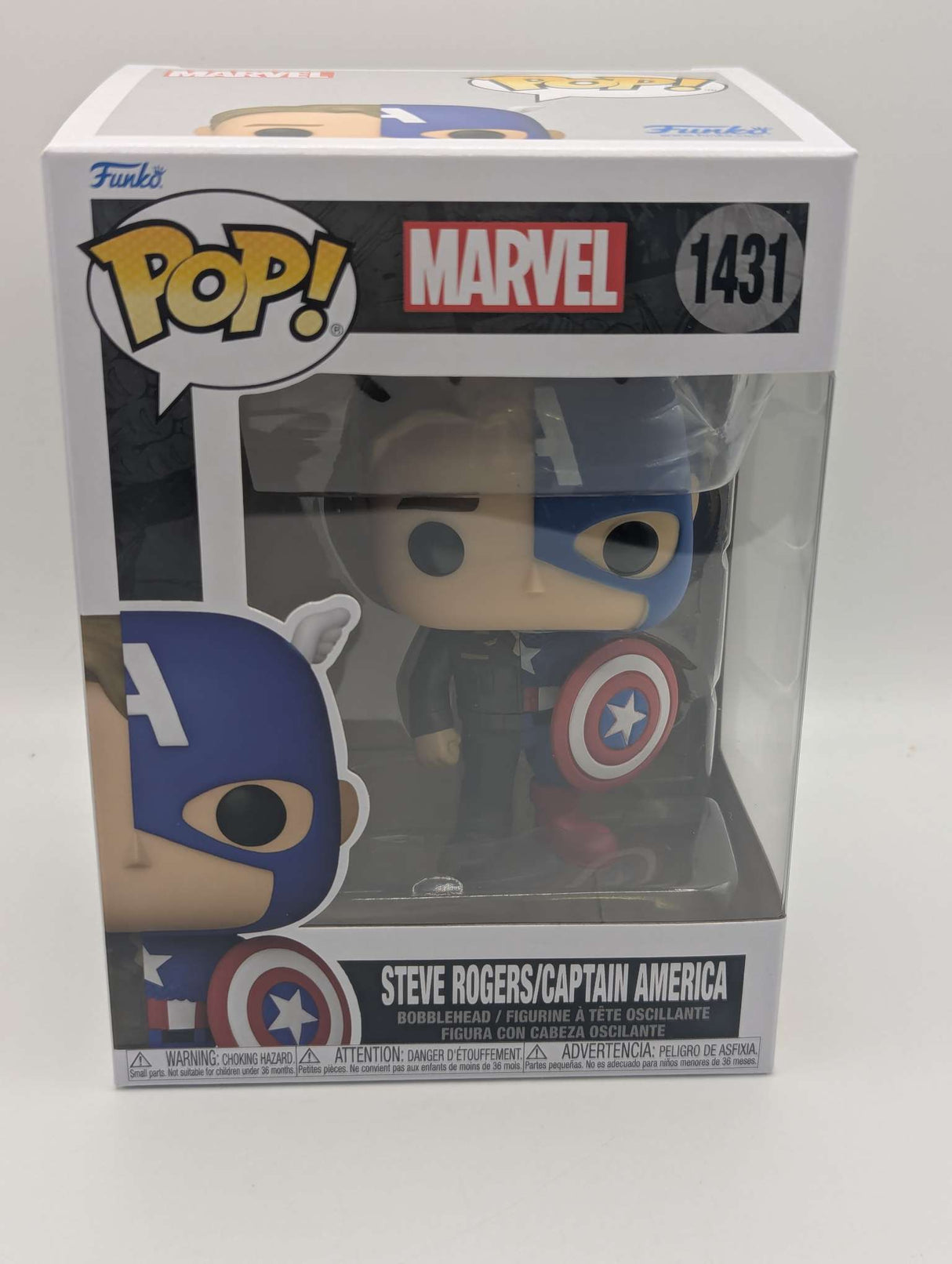 Steve Rogers / Captain America | Split | Funko Pop Marvel | #1431