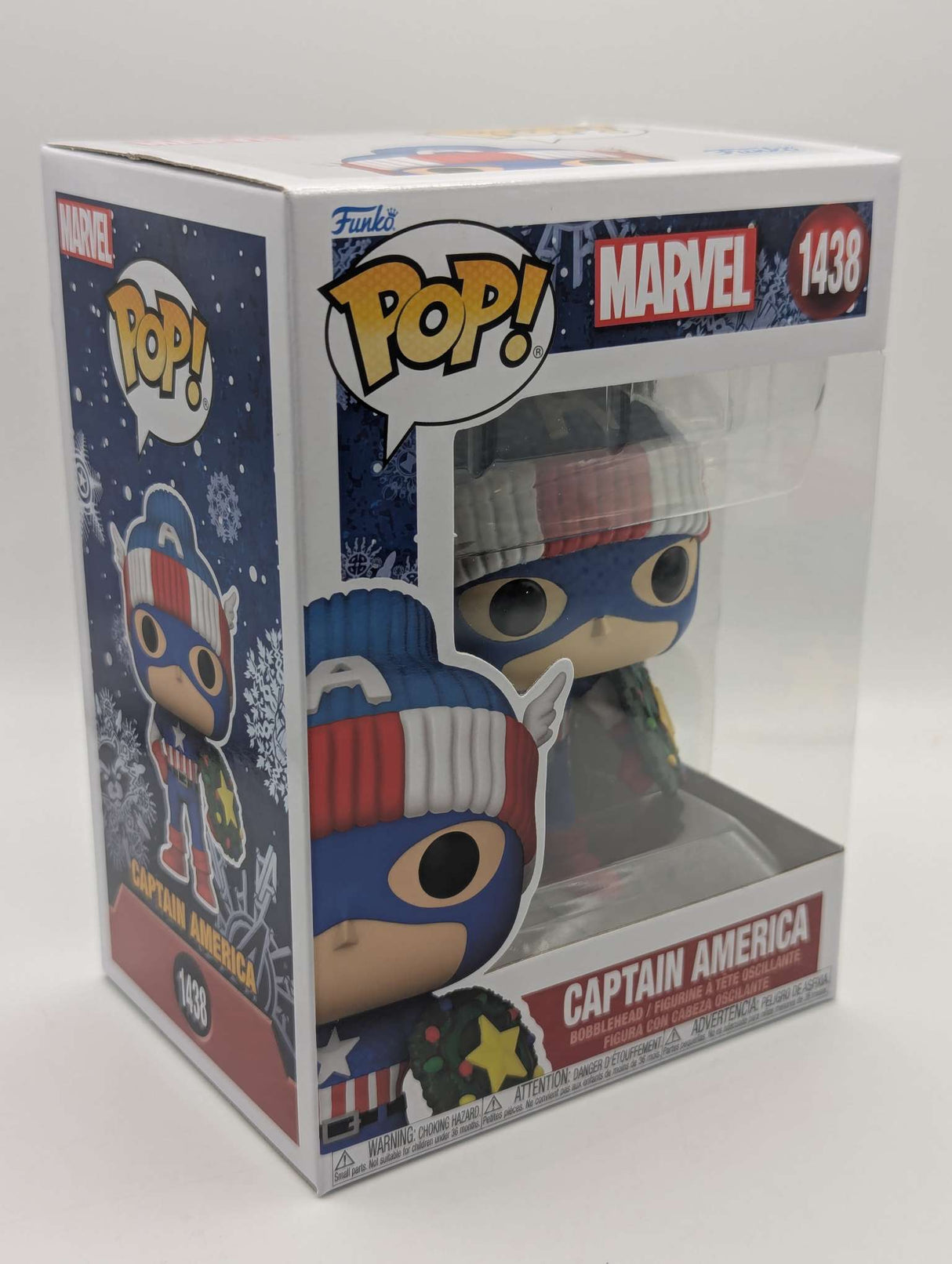 Captain America (with Wreath) | Funko Pop Marvel Holiday #1438