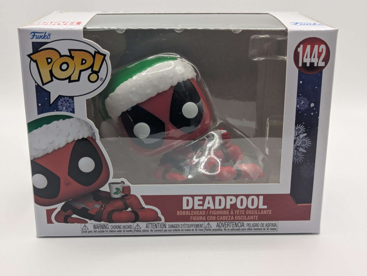 Deadpool (with Hot Cocoa) | Funko Pop Marvel Holiday #1442