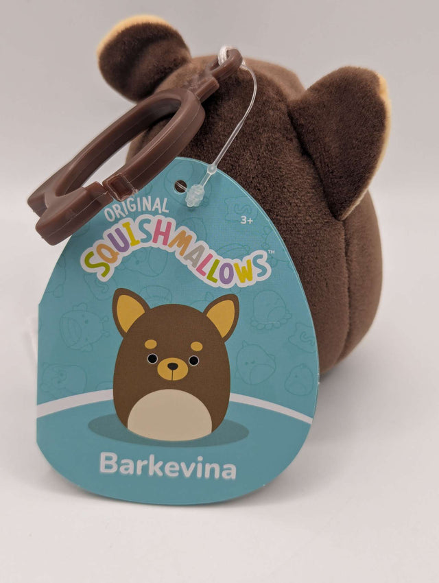 Squishmallows 3.5" Mini Clip-On Plush | Barkevina the Chihuahua