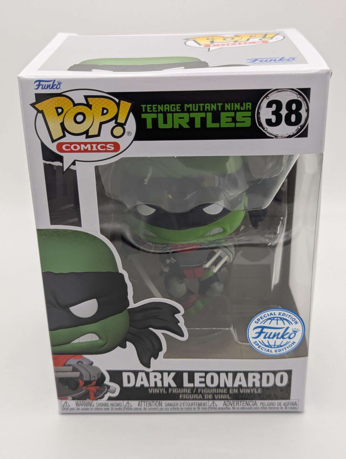 DARK LEONARDO | Teenage Mutant Ninja Turtles TMNT | Funko Pop Comics #38